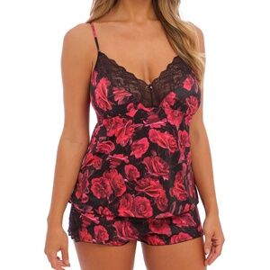 NEW Fantasie Lucia Camisole & French Knicker Shorts Set 101592 101581 Red Roses